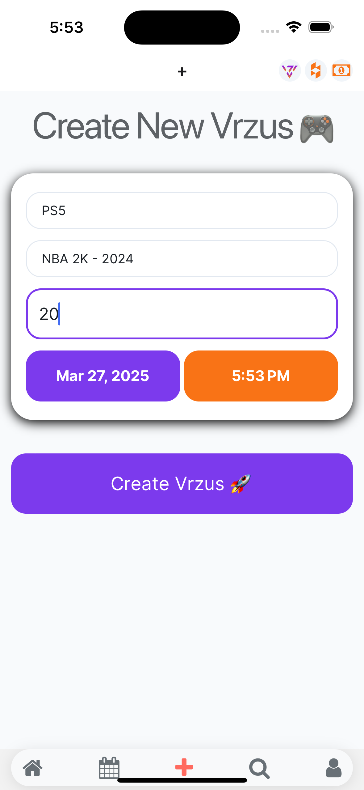 New VRZUS Platform